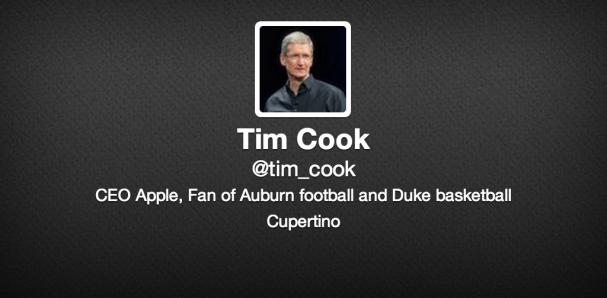 tim cook twitter