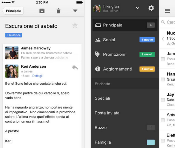 Gmail ios 7