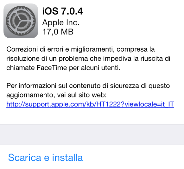 iOS 7.0.4