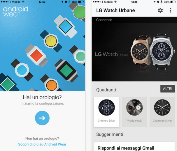 Android Wear iPhone App